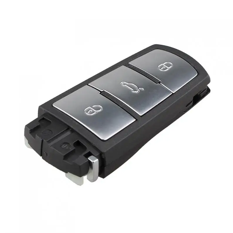 1PCS 434MHZ 3 BUTTONS KEYLESS UNCUT FLIP SMART REMOTE KEY FOB WITH ID48 CHIP FIT FOR VW PASSAT B6 3C B7 MAGOTAN CC 2006-2011
