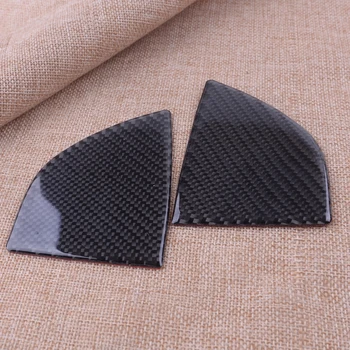 

CITALL 2Pcs Carbon Fiber Front Center Grille Grill Edge Corner Trim Cover fit for Mazda 3 Axela 2017 2018