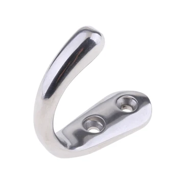 

1 Piece Silver Polished Boat Hook Holder Bracket Yacht Buoy Pothook Hanger