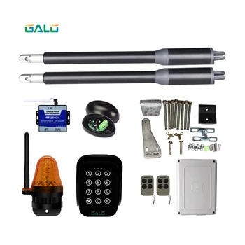

solar automatic swing gate opener motor dual arm opener operator linear actuators with remote controls Optional