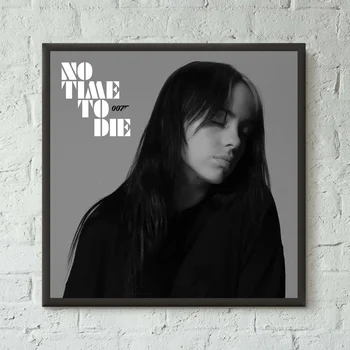 

Billie Eilish No Time To Die Music Album Canvas Poster Art Print Wall Pictures for Living Room No Frame