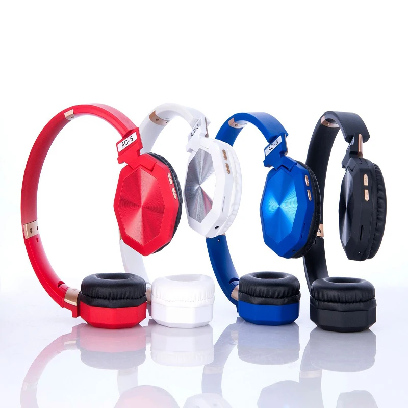 Free shipping New type Wireless bluetooth headset With pluggable card Folding Subwoofer Phone headset Noise reduction waterproof