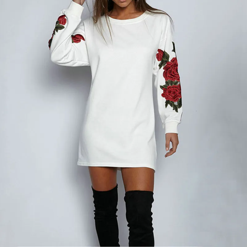 

2020 Spring and Autumn Women's Large T-shirt Women's Top O-neck Long Sleeve Medium Length Casual Bottom Coat Loose Sweater