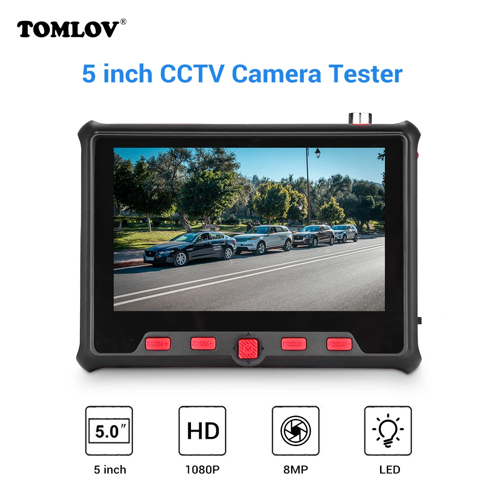 5 ''4 в 1 TVI CVI AHD CVBS CCTV камера тест er монитор камера безопасности 8MP HD 1080P тест портативный тестер системы видеонаблюдения