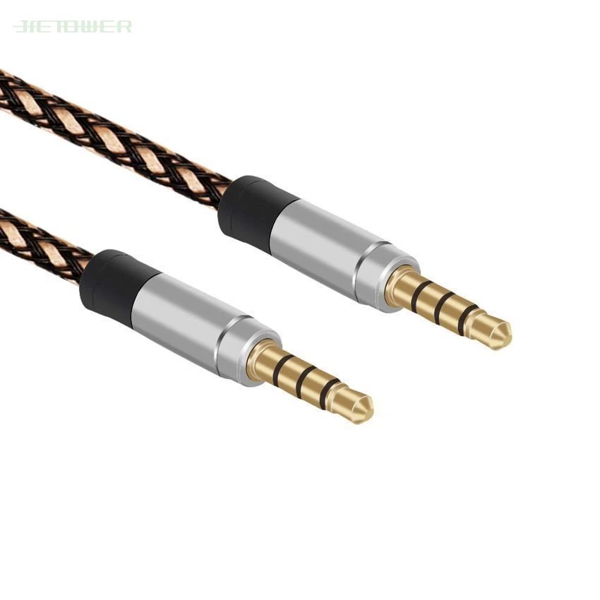 Jack 3 5mm Audio Cable Nylon Braid 3 5mm Car AUX Cable 1 5M Headphone Extension Code for Phone MP3 Car Headset Speaker