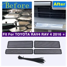 

Car Middle Insect Screening Mesh Front Grille Insert Net Anti-mosquito Dust Cover Kit Fit For TOYOTA RAV4 RAV 4 2016 2017 2018