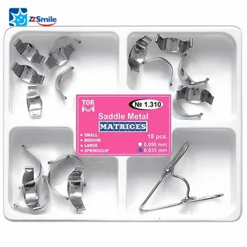 

Russia Original Saddle Metal Dental Sectional Contoured Matrices #1310 Kit