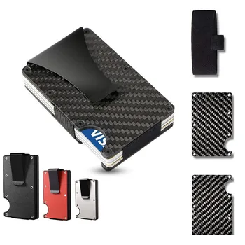 

Men Stainless Steel Elastic Band Slim Money Clip Credit Card Holder Wallet Purse