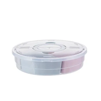

Candy and Nut Serving Container, Appetizer Tray with Lid,Multi Sectional Nuts and Candy Snack Serving Tray with Lid