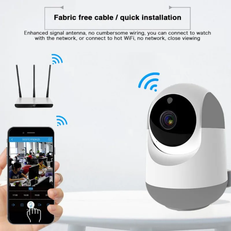 

720P 1080P Full HD Wireless IP Camera Wifi IP CCTV Camera Mini Network Video Surveillance Auto Tracking Camera IR Night Vision