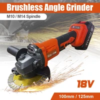1000W Brushless Cordless Impact Angle Grinder Variable Speed For 18V Battery DIY Power Tool 125mm 100mm Cutting Machine Polisher 1