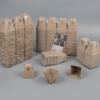 

Biodegradable Peat Pots for Seedlings, 50Pcs Plant Seed Starting Pots Kit, Succulent Plants Nursery Pot Garden Germination Kits