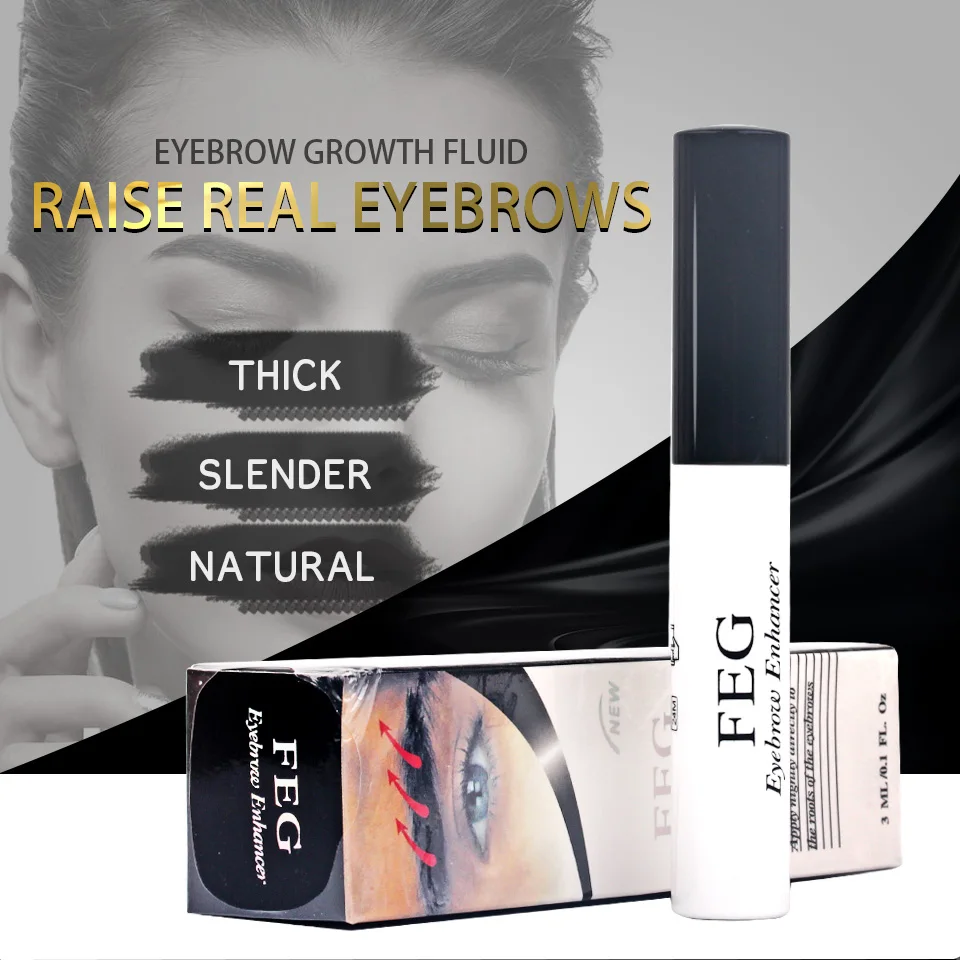 FEG Eyelash Growth Serum100% Original Eyelash Treatment Serum Natural Medicine Eyelash Growth Enhancer Lengthening Longer makeup