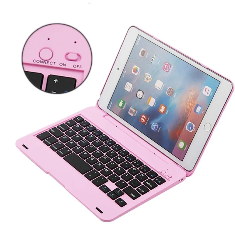 ABS Пластик Беспроводной Bluetooth клавиатура для iPad mini 123 высокое качество Keybaord чехол для iPad mini 123