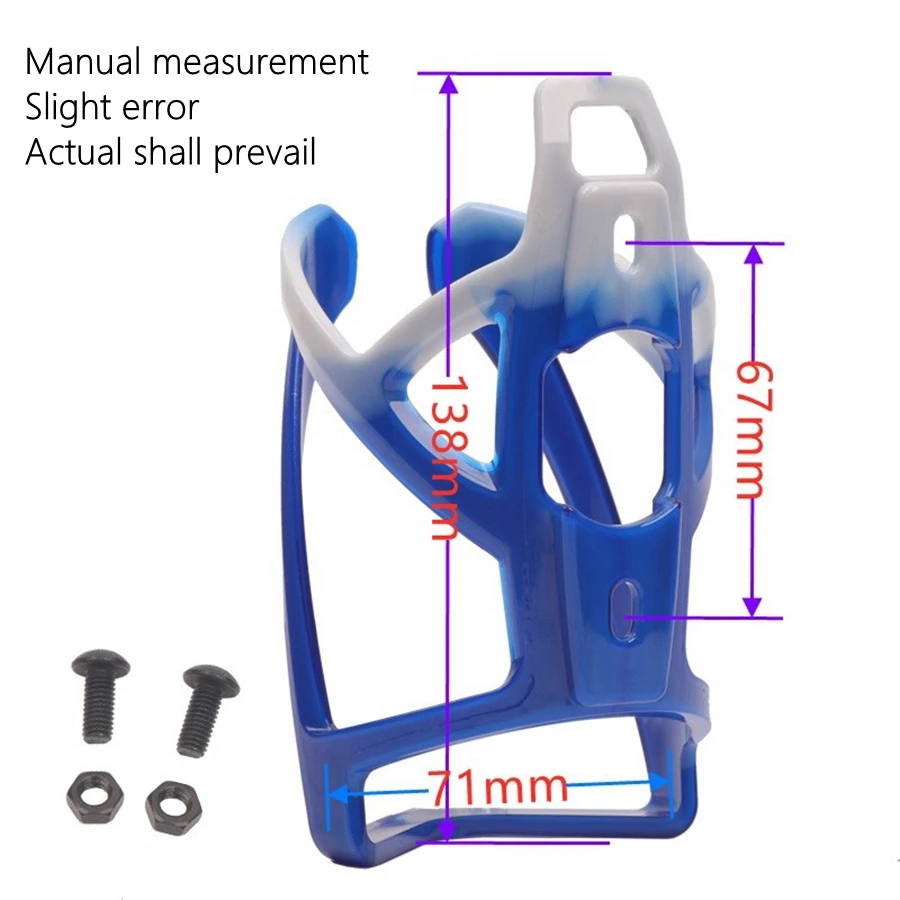 Bicycle Water Bottle Cage Bicycle Bottle Holder Water Bottle Holder ODI Bicycle Bottle Cage Electroplating Rainbow Fiberglass Nylon MTB Bike Water Cup Holder Drink Bottle Bracket Riding Equipment