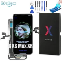 BFOLLOW Copy LCD Screen for iPhone X XS Max XR AAA Digitizer Display Assembly True Tone Replacement Protector Frame Sticker