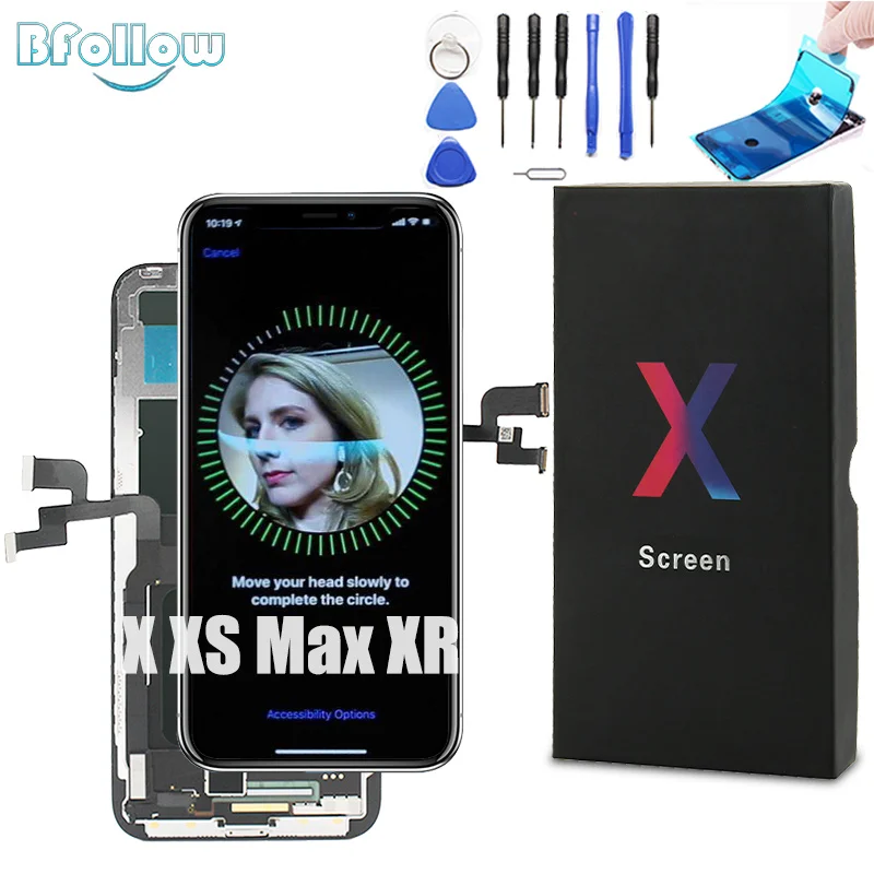 BFOLLOW Copy LCD экран для iPhone X XS Max XR AAA дигитайзер дисплей в сборе настоящий тон Замена