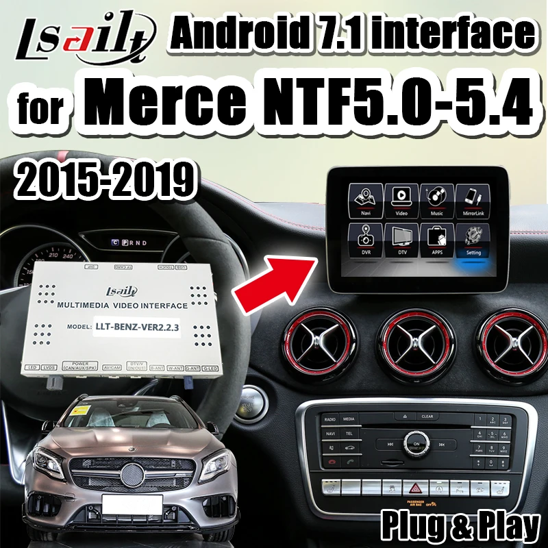 Lsailt Android 7,1 gps-навигатор для Mercedes Benz NTG5.0-5.4 с LVDS видео интерфейсом поддержка carplay& android auto