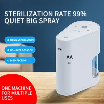

Automatic Alcohol Sanitizer Dispenser Infrared Induction Touchless Purple Sprayer With UV Disinfection Function