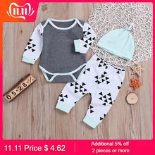 Одежда для маленьких мальчиков; одежда для малышей с длинными рукавами и круглым вырезом; однотонные штаны с геометрическим рисунком; пуловер; одежда для маленьких мальчиков и девочек; одежда для детей