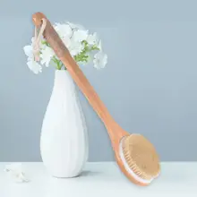 Прямая поставка и отшелушивающая щетка для ванны с натуральной щетиной-стандарт Oct.18