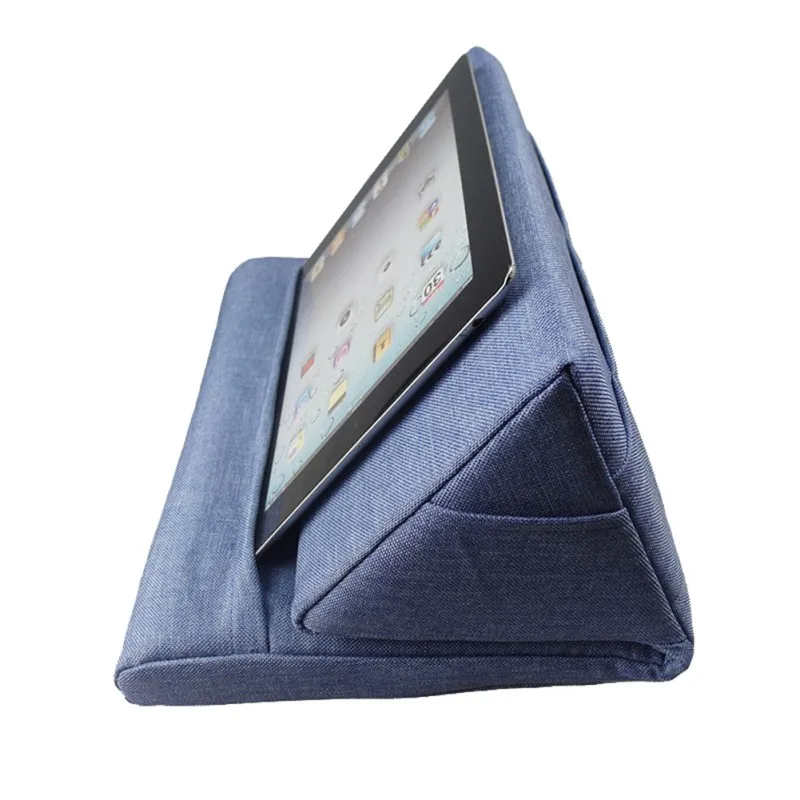 Сапфир Для планшета Подушка пенопластовая настольная многофункциональный, для ноутбука охлаждающая подставка Подставка для планшета подставка для ног Подушка для Ipad с сумкой - Цвет: Сапфир
