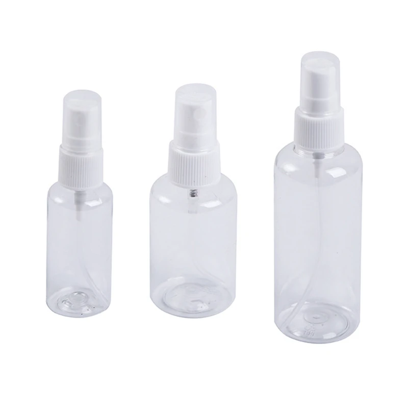 

Clear Empty Spray Bottle Plastic Refillable Lotion Cosmetic Container Atomizer Spray Bottle Travel 3pcs 30ml/50ml/100ml
