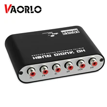 VAORLO-decodificador de Audio Dolby Digital 5,1 Dts/Ac-3, convertidor óptico a RCA de 5,1 canales, amplificador de adaptador de Audio de sonido para TV