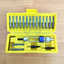 20 шт. набор высокоскоростных стальных затонувших сверлильные головки бит отвертка преобразования двойной поддержки быстрого изменения половина времени дрель