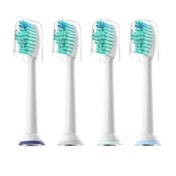 

4pcs/lot Replacement Toothbrush Heads with cap for Philips Sonicare HX6530 HX9340 HX6930 HX6710 HX9140 HX6921 HX6930 HX6932
