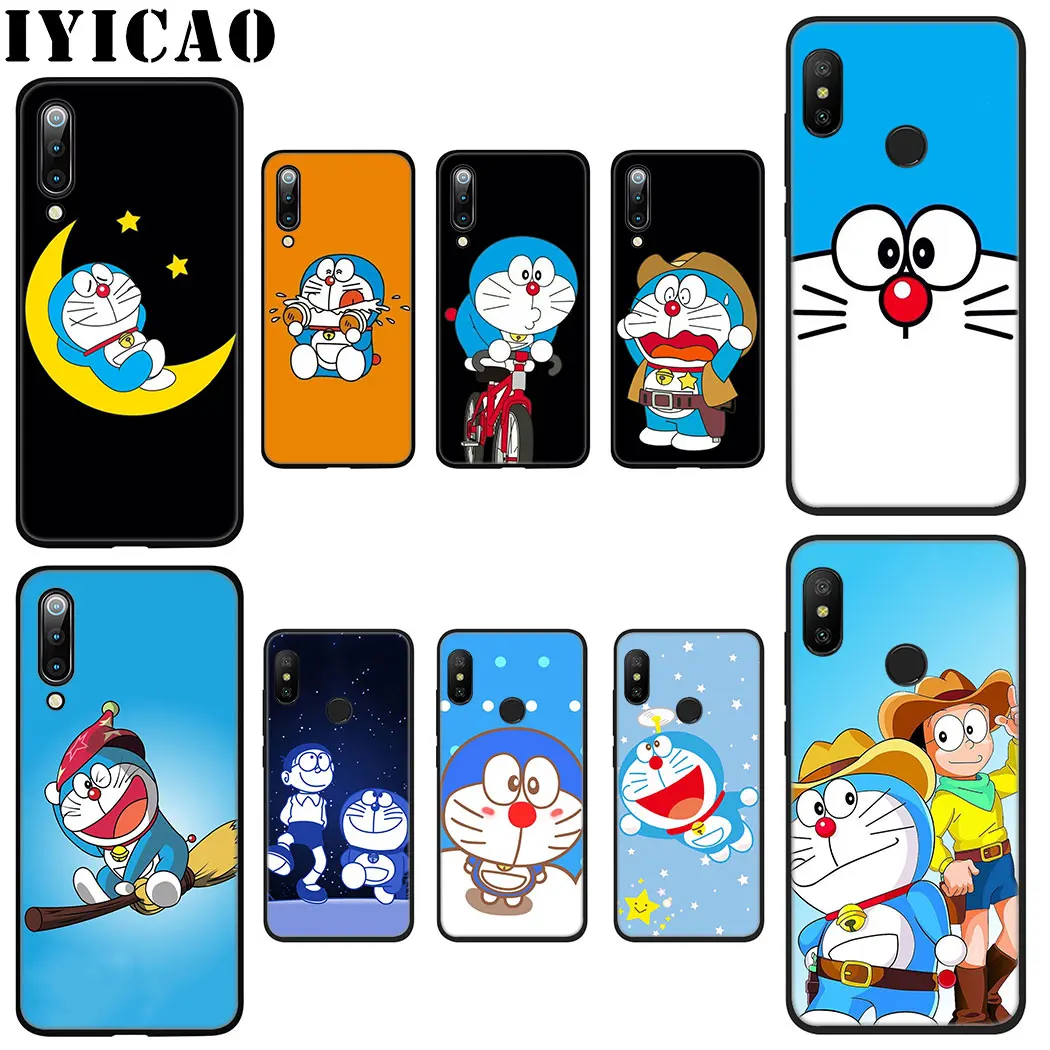 Anime Cartoon Doraemon Soft Silicone Case for Xiaomi 10 9 8 A2 A3 9T Lite Pro SE A1 CC9 CC9E 5X 6X MAX 3 | Мобильные телефоны и