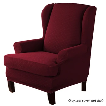 

2pcs High Stretch Elastic Bottom Smooth Solid Furniture Protector Washable Couch Slipcover Home Non Slip Living Room Polyester