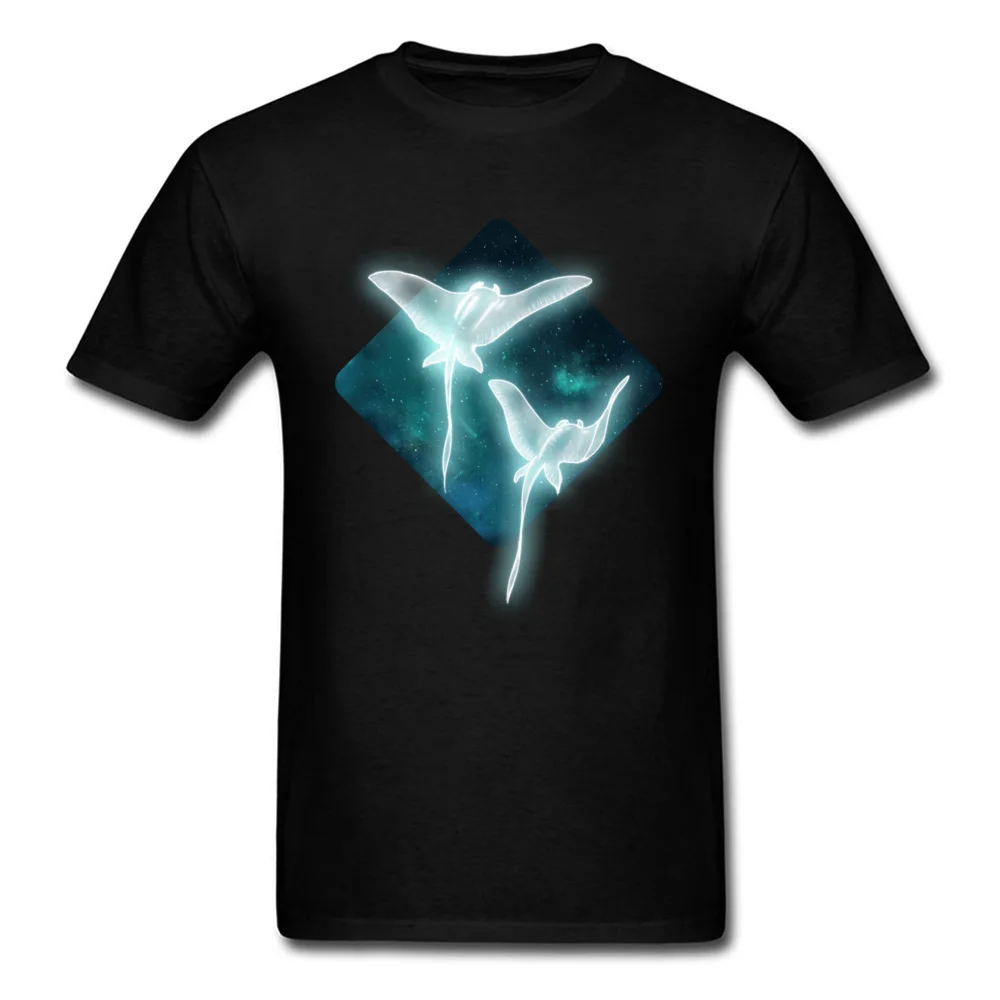 Customized T Shirt Space Stingrays TShirt O-Neck Summer Fall Tops T-Shirt Short Sleeve Clothes For Man Cool Designer Cotton Tee |