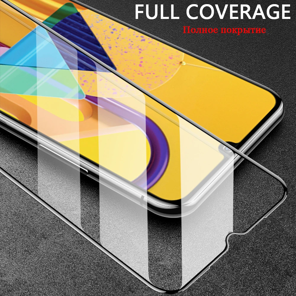 Полное покрытие из закаленного стекла для Samsung Galaxy A51 A71 M30s A50s A30s A70s A90 Защита