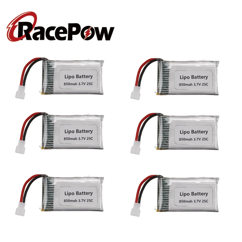 RacePow 850 мАч 3 7 в 25C с JST для MJX X400W Sky Viper S670 V950hd V950str HS200W Квадрокоптер национальным