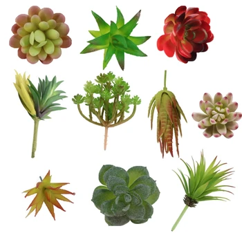 

Succulents Artificial Unpotted Decor Set 10Pcs Faux Succulent Plants for Garden Arrangement Decor