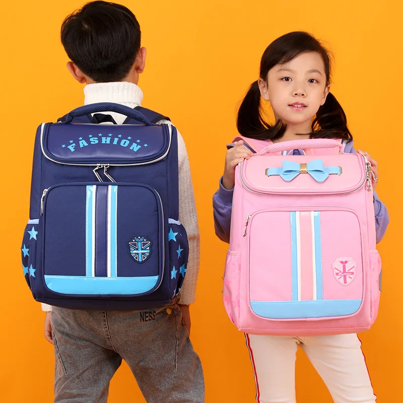 

Korean-style Schoolbag for Elementary School Students 1-3-5-6 Grade Children Refrigerator like Door Opening Backpack Casual Larg