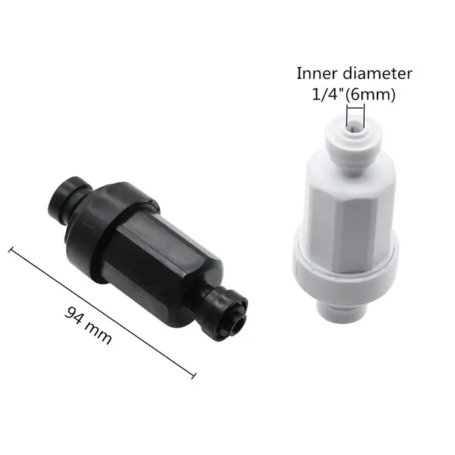 1 Pc Rozsdamentes Acél 120 Hálószűrő 6 Mm -Es Interfész 1/4 "Gyors Csatlakozás Mikrofilter Kerti Csúszás Záró Vízszűrő Tisztító Elülső Elöl - Image 2