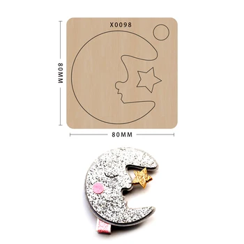 

Handmade Hairpin DIY Diy craft Die cutting plates tool die Knife mold hair accessory moon Suitable for sizzix big shot machines