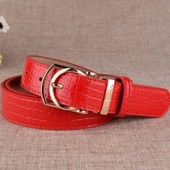 

Soft Faux Leather Buckle Vintage Decorative Casual Tighten All-Match Lightweight Long Women Belt Solid Holes