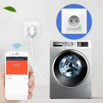 

Smart WiFi Wall Socket Intelligent Remote Control EU 16A Wall Outlet Power Plug