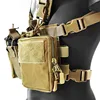 Tactical Chest Rig Bag Radio Harness Front Pouch Holster Military Vest Rig Bag Adjustable Functional Two Way Radio Waist Pouch ► Photo 2/6