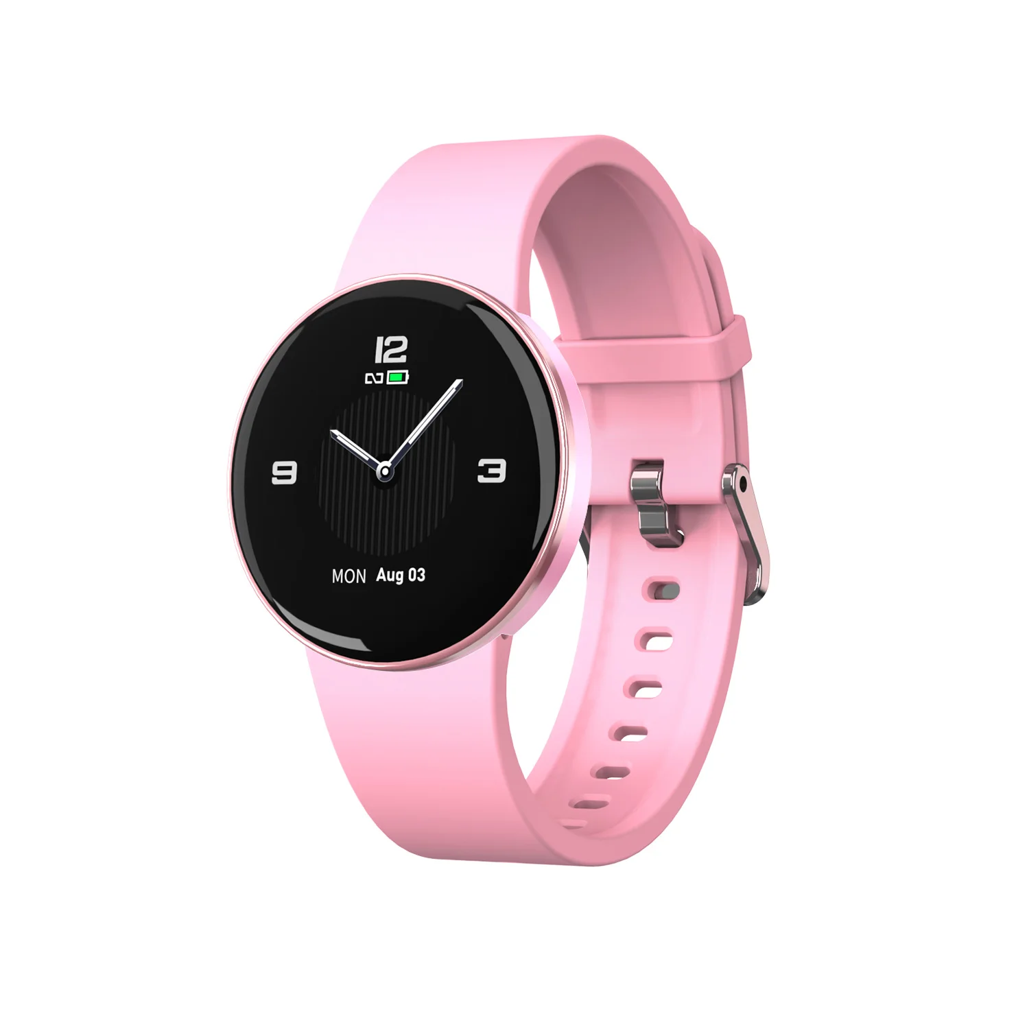 Pink silicone Смарт-часы Y16, водонепроницаемые, фитнес-трекер, умные часы, пульсометр, монитор артериального давления, умные часы, спортивные, фитнес-браслет для женщин - Цвет: Pink silicone