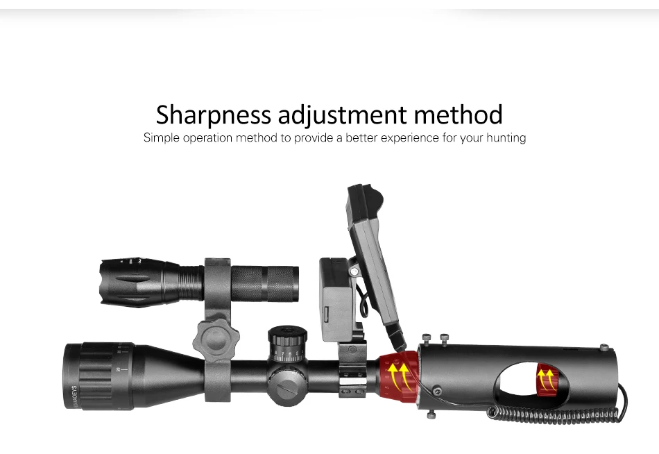Visão Noturna Infravermelha Scope Óptica Tática 492 Ft150 m Laser ir Dispositivo Caça Riflescope Câmera 850nm 11 High Quality Esporte e Lazer