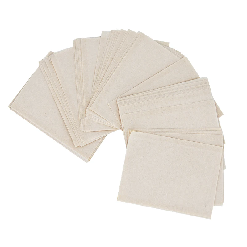 1000pcs 58 X 62mm Disposable Minila Hemp Paper Tea Filters, Heat
