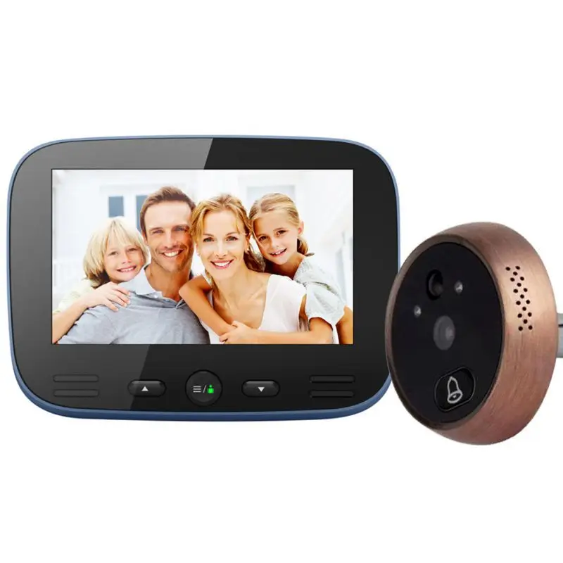 

New Digital Door Viewer Night Vision Motion Detection Music Bell Ring Video Photo Peephole Camera