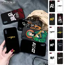 Чехол MaiYaCa AK47 Gun Coque Shell для телефона iPhone 11 pro XS MAX 8 7 6 6S Plus X 5 5S SE XR