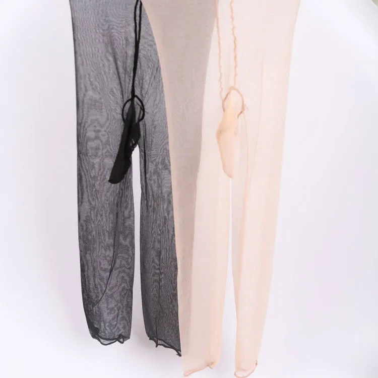 Men's Slim Medias Tights Novelty Seamless Short Pantyhose JJ Cover Silk Stockings Man Guy Funny Sex Product Exotic Apparel