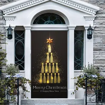 

Santa Claus Merry Christmas Wall Sticker christmas festival decoration living room Home window glass door New Year stickers