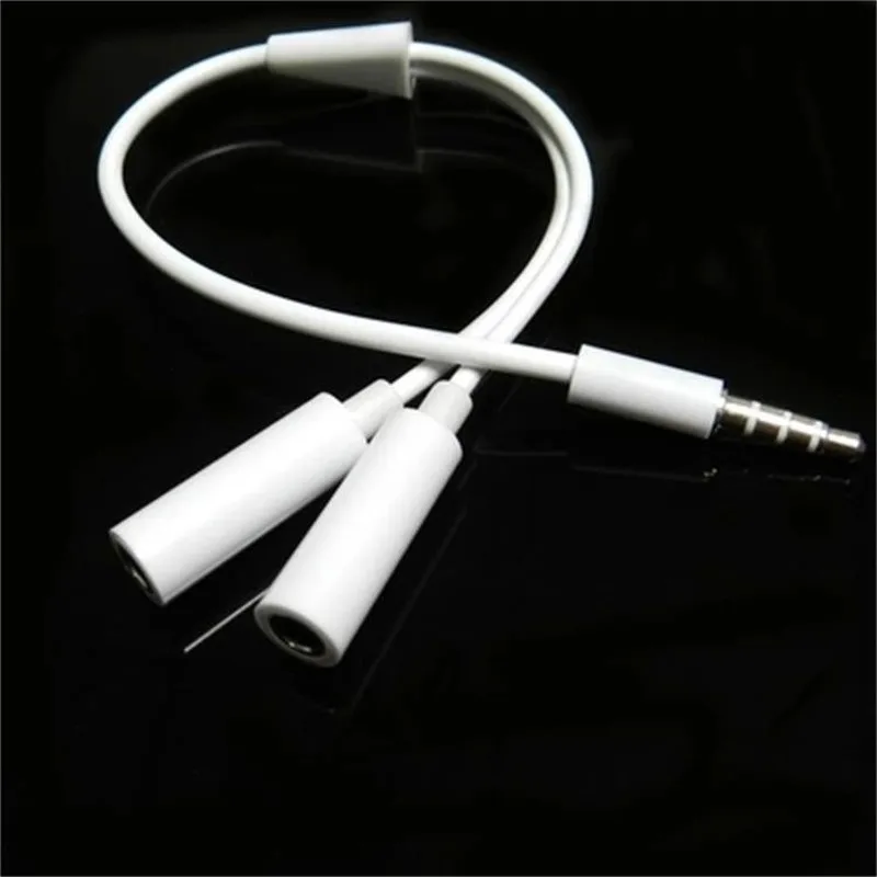 

Y Splitter Cable 3.5 mm 1 Male to 2 Dual Female Audio Cable For Earphone Headset Headphone MP3 MP4 Stereo Plug Adapter Jack